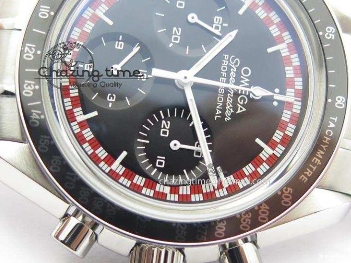 0516 Speedmaster SS 2013 Pro Racing On SS Bracelet Manual Winding Chrono Movement UrbanStyle 8230